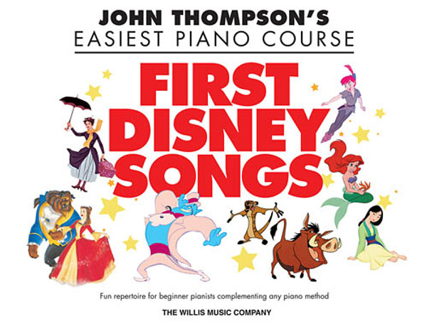 John Thompson's Easiest Piano Course - First Disney Songs in Big-Note Piano