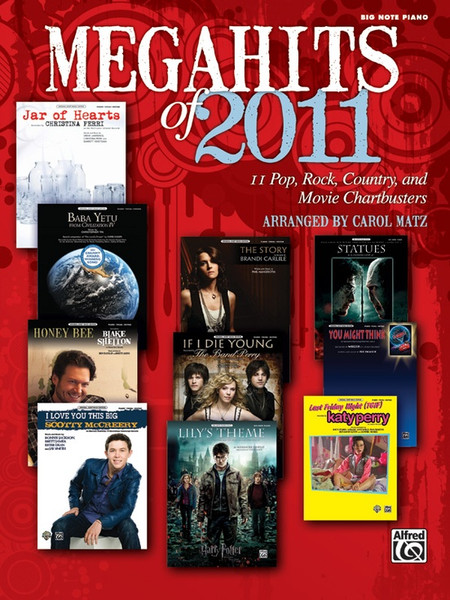 Megahits of 2011 in Big-Note Piano