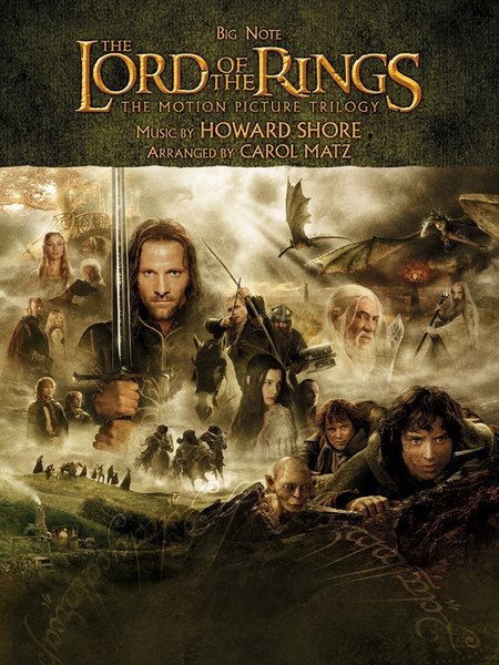 The Lord of the Rings Motion Picture Trilogy in Big-Note Piano