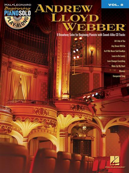 Hal Leonard Beginning Piano Solo Play-Along Volume 8 - Andrew Lloyd Webber (Book/CD Set)