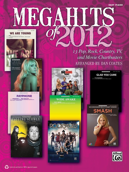Megahits of 2012 for Easy Piano