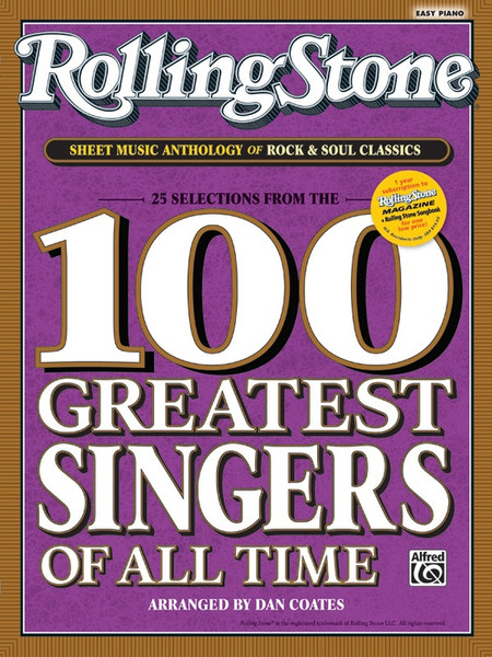 25 Selections from Rolling Stone's 100 Greatest Singers of All Time for Easy Piano