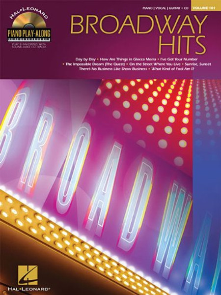 Hal Leonard Piano Play-Along Volume 101 - Broadway Hits (Book/CD Set) for Piano / Vocal / Guitar