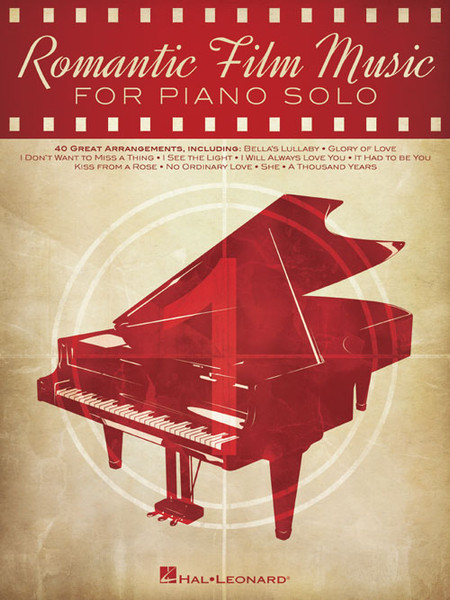 Romantic Film Music for Piano Solo for Intermediate to Advanced Piano
