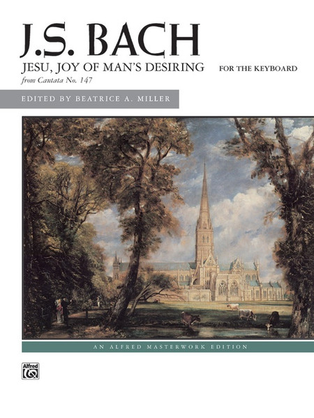 J.S. Bach - Jesu, Joy of Man's Desiring from Cantata No. 147 Single Sheet (Alfred) for Intermediate to Advanced Piano/Keyboard