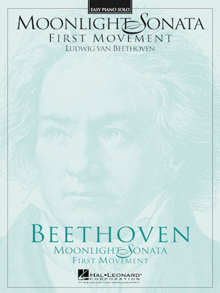 Beethoven - Moonlight Sonata, 1st Movement Single Sheet (Hal Leonard) for Easy Piano