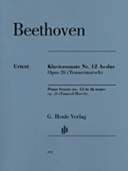 Beethoven - Piano Sonata No. 12 in A♭ Major Op. 26: Funeral March Single Sheet (Urtext) for Intermediate to Advanced Piano