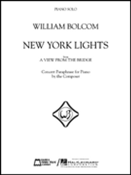 William Bolcom - New York Lights from A View from the Bridge Single Sheet for Intermediate to Advanced Piano