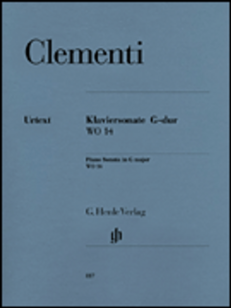 Clementi - Piano Sonata in G Major WoO 14 Single Sheet (Urtext) for Intermediate to Advanced Piano