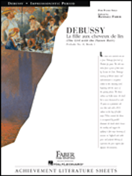 Debussy - La fille ux cheveux de lin (The Girl with the Flaxen Hair) Single Sheet (Achievement Literature Sheets) for Intermediate to Advanced Piano Solo
