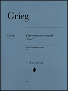 Grieg - Piano Sonata in E Minor, Opus 7 Single Sheet (Urtext) for Intermediate to Advanced Piano