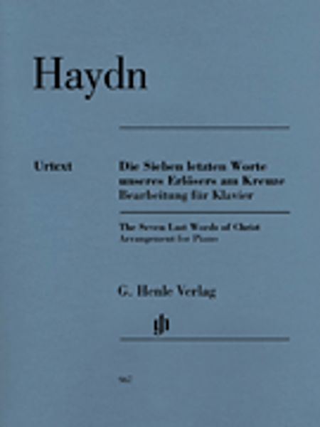 Haydn - The Seven Last Words of Christ (Urtext) for Intermediate to Advanced Piano