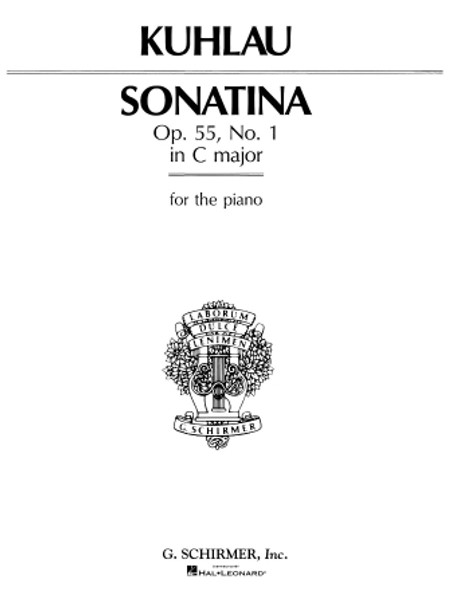 Kuhlau - Sonatina, Op. 55, No. 1 in C Major Single Sheet (Schirmer) for Intermediate to Advanced Piano