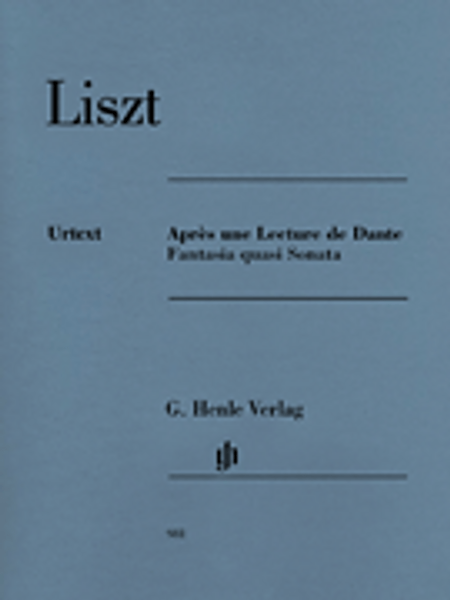 Liszt - Aprés une Lecture de Dante: Fantasia quasi Sonata Single Sheet (Urtext) for Intermediate to Advanced Piano