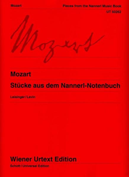 Mozart - Pieces from the Nannerl Music Book (Wiener Urtext Edition) for Intermediate to Advanced Piano