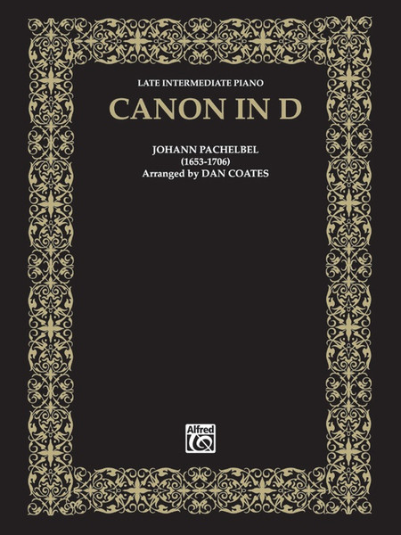 Pachelbel - Canon in D Single Sheet (Alfred) for Late Intermediate Piano