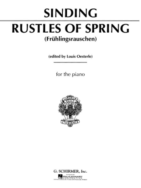 Sinding - Rustles of Spring, Opus 23, No.3 Single Sheet (Schirmer) for Intermediate to Advanced Piano