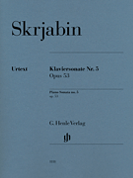 Skriabin - Piano Sonata No.5, Op. 53 Single Sheet (Urtext) for Intermediate to Advanced Piano