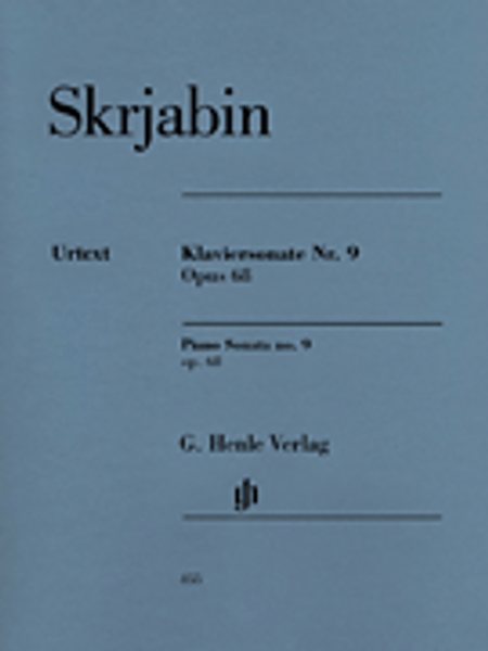 Skriabin - Piano Sonata No.9, Op. 68 Single Sheet (Urtext) for Intermediate to Advanced Piano