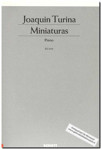 Turina - 8 Miniatures for Intermediate to Advanced Piano