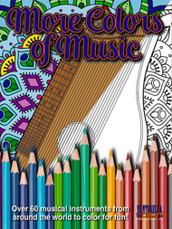 More Colors of Music - Instrument Coloring Book