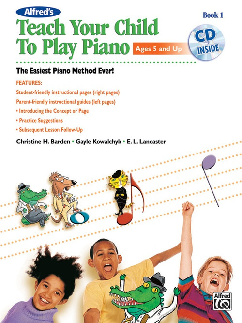 Teach Your Child to Play Piano Book 1 (Book/CD Set) - Linton-MILANO Music