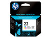 HP No.22 Colour Ink Cartridge - 415 pages