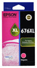 Epson 676XL Magenta Ink Cartridge - 1,200 pages