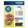 Brother LC-233 C/M/Y Inkjet Cartridges 3 Pack