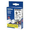 Brother 9mm Black on White Labelling Tape - 8 meters