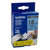 Brother 18mm Black on Blue Labelling Tape - 8 meters