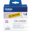 Brother DK22606 Yellow Roll - 62mm x 15.24 Meters