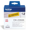 Brother DK22606 Yellow Roll - 62mm x 15.24 Meters