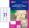 Avery Address Labels with Quick Peel for Laser Printers, 63.5 x 38.1 mm, 420 Labels (952000 / L7160)