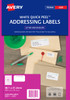 Avery Address Labels with Quick Peel for Laser Printers, 38.1 x 21.2 mm, 1625 Labels (959012 / L7651)