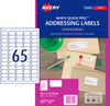 Avery Address Labels with Quick Peel for Laser Printers, 38.1 x 21.2 mm, 1625 Labels (959012 / L7651)