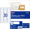 Avery General Use Labels, 64 x 26.7 mm, 3000 Labels (938211 / L7158GU)