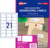 Avery Address Labels with Quick Peel for Laser Printers, 63.5 x 38.1 mm, 2100 Labels (959001 / L7160)