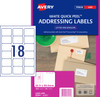 Avery Address Labels with Quick Peel for Laser Printers, 63.5 x 46.6 mm, 1800 Labels (959002 / L7161)