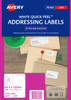 Avery Address Labels with Quick Peel for Laser Printers, 63.5 x 72 mm, 1200 Labels (959005 / L7164)