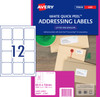 Avery Address Labels with Quick Peel for Laser Printers, 63.5 x 72 mm, 1200 Labels (959005 / L7164)