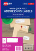 Avery Address Labels with Quick Peel for Laser Printers, 64 x 26.7 mm, 3000 Labels (959062 / L7158)