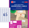 Avery Address Labels with Quick Peel for Laser Printers, 38.1 x 21.2 mm, 6500 Labels (959071 / L7651)
