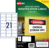 Avery White Heavy Duty Labels for Laser Printers, 63.5 x 38.1 mm, 525 Labels (959064 / L7060)