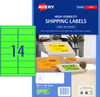 Avery Fluoro Green High Visibility Shipping Labels for Laser Printers, 99.1 x 38.1 mm, 350 Labels (35937 / L7163FG)