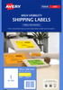 Avery Fluoro Yellow High Visibility Shipping Labels for Laser Printers, 199.6 x 289.1 mm, 25 Labels (35999 / L7167FY)