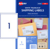 Avery Shipping Labels with Trueblock® for Laser Printers, 199.6 x 289.1 mm, 100 Labels (959009 / L7167)