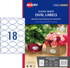 Avery Glossy Oval Labels, 63.5 x 42.3 mm, 180 Labels (980000 / L7102)