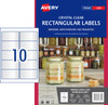 Avery Crystal Clear Rectangle Labels for Laser Printers, 96 x 50.8 mm, 100 Labels (980019 / L7113)