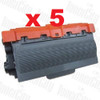 5 x Compatible Brother TN-3360 Toner Cartridge - 12,000 pages